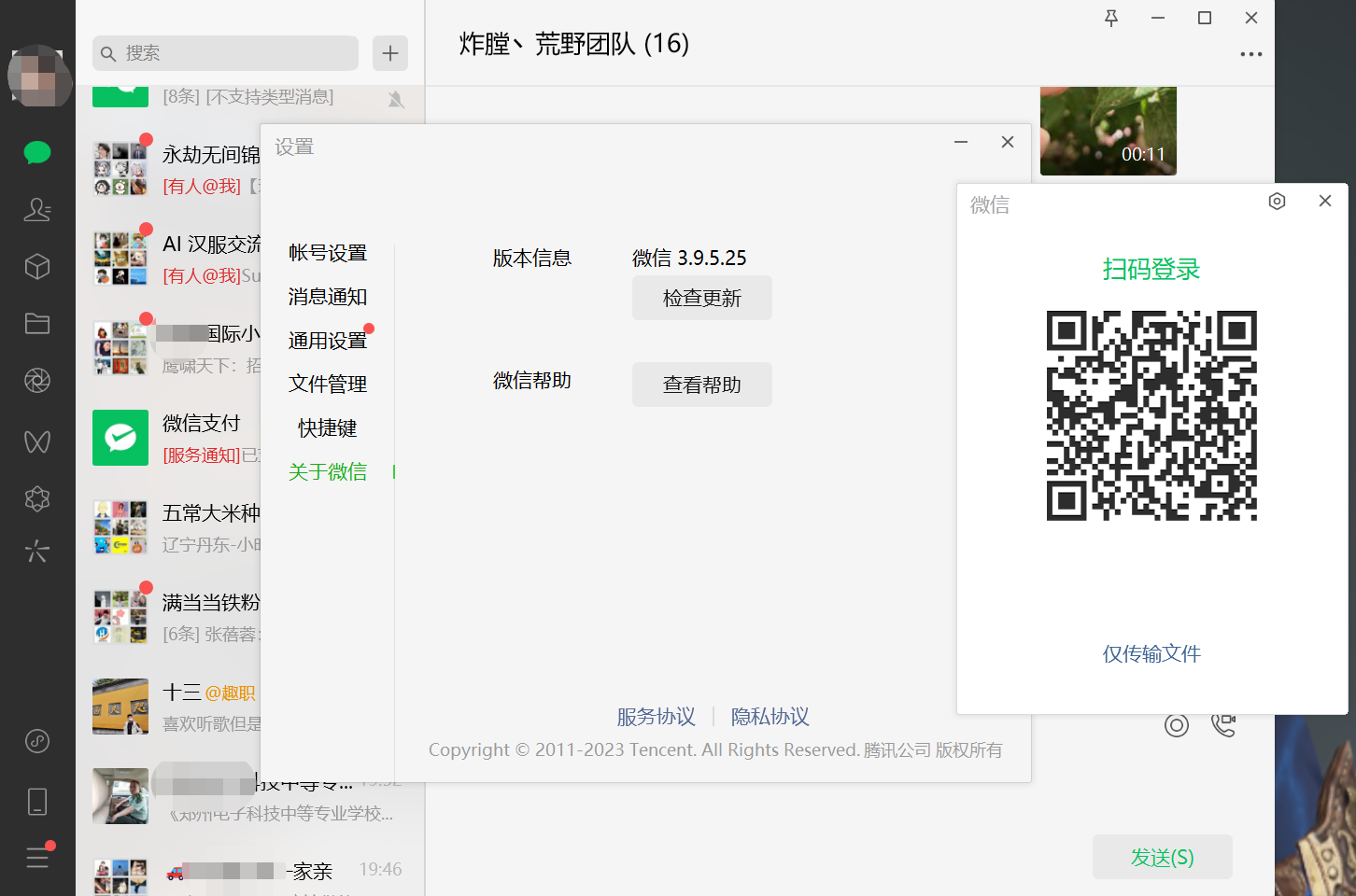 微信Windows版 v3.9.5.25 多开&消息防撤回正式版绿色版纯64位（4.28更新）-河极