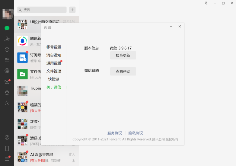 微信Windows版 v3.9.6.17 多开&消息防撤回测试版绿色版纯64位（7.1更新）-河极
