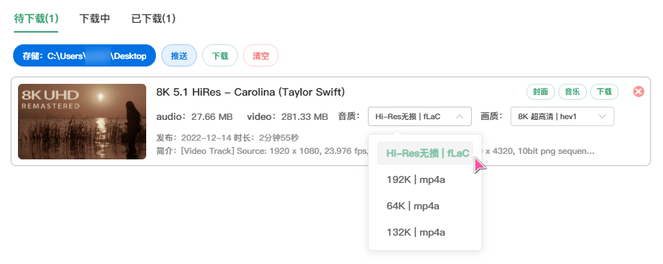 图片[1]-biliDown v1.0.5极简纯净B站视频下载器支持8K+Hi-Res音效及字幕、刮削等-河极